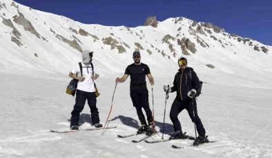 Haziran sonunda Erciyes’te kayak keyfi