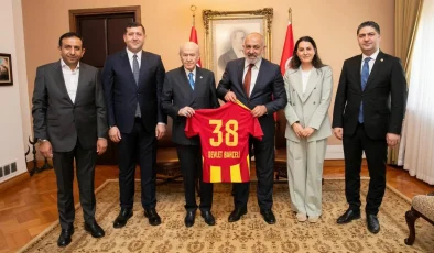 Küme düşen Kayserispor’dan Devlet Bahçeli’ye ziyaret